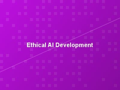 Visual representation of ethical AI development principles