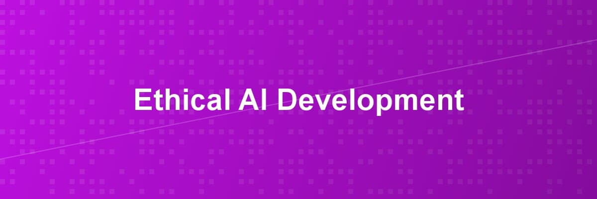 Visual representation of ethical AI development principles